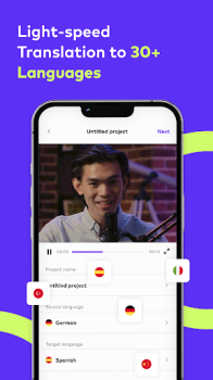 Dubecos AI Video Translator mod apk premium unlocked v2.2.0 screenshot 2