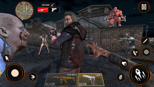 Zombie War 3D Zombie Games mod apk unlimited money v1.8 screenshot 1