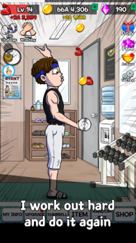 Arm Wrestling Clicker Mod Apk Unlimited Money and Diamond 1.4.1 v1.4.1 screenshot 1