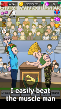 Arm Wrestling Clicker Mod Apk Unlimited Money and Diamond 1.4.1 v1.4.1 screenshot 2