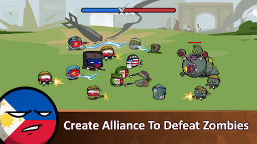 Countryballs Zombie Attack mod apk unlimited money and gems offline v0.4.0 screenshot 1