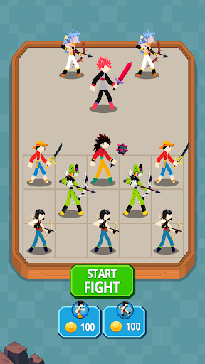 Stickman Warriors Merge Hero mod apk unlimited money