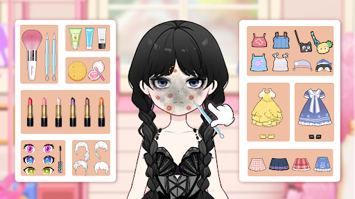 Doll Makeup Magic dress up mod apk unlocked everything v2.0.8 screenshot 2