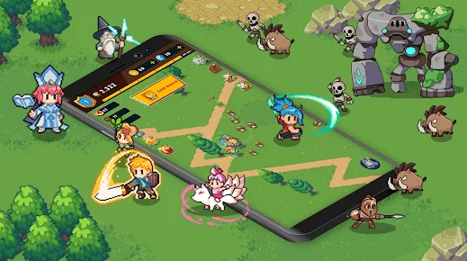 Guardian War RPG Pixel Games Mod Apk Unlimited Everything v0.1.105 screenshot 3