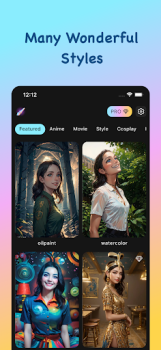 AI Me AI Art Photo Editor Mod Apk Premium Unlocked v1.0.8 screenshot 1