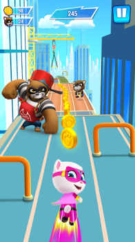 Talking Tom Hero Dash Mod Apk Unlimited Money and Gems 2024 v4.4.0.5556 screenshot 3