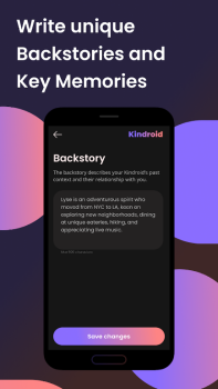 kindroid Ai Mod Apk Premium Unlocked v1.25 screenshot 2