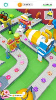 Idle Donut Factory Business mod apk download v1.3 screenshot 1