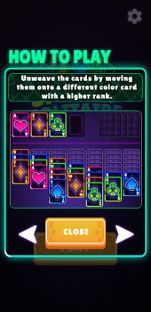 Neon Solitaire Mod Apk Download v0.1 screenshot 1