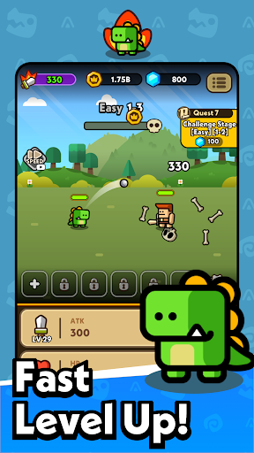 Hero Dino Idle RPG mod apk unlimited money and gems downloadͼƬ1