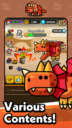 Hero Dino Idle RPG mod apk unlimited money and gems download