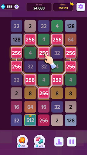 Drop Merge Number Sort Puzzle mod apk unlimited money