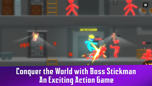 Boss Stickman mod apk free shopping no ads