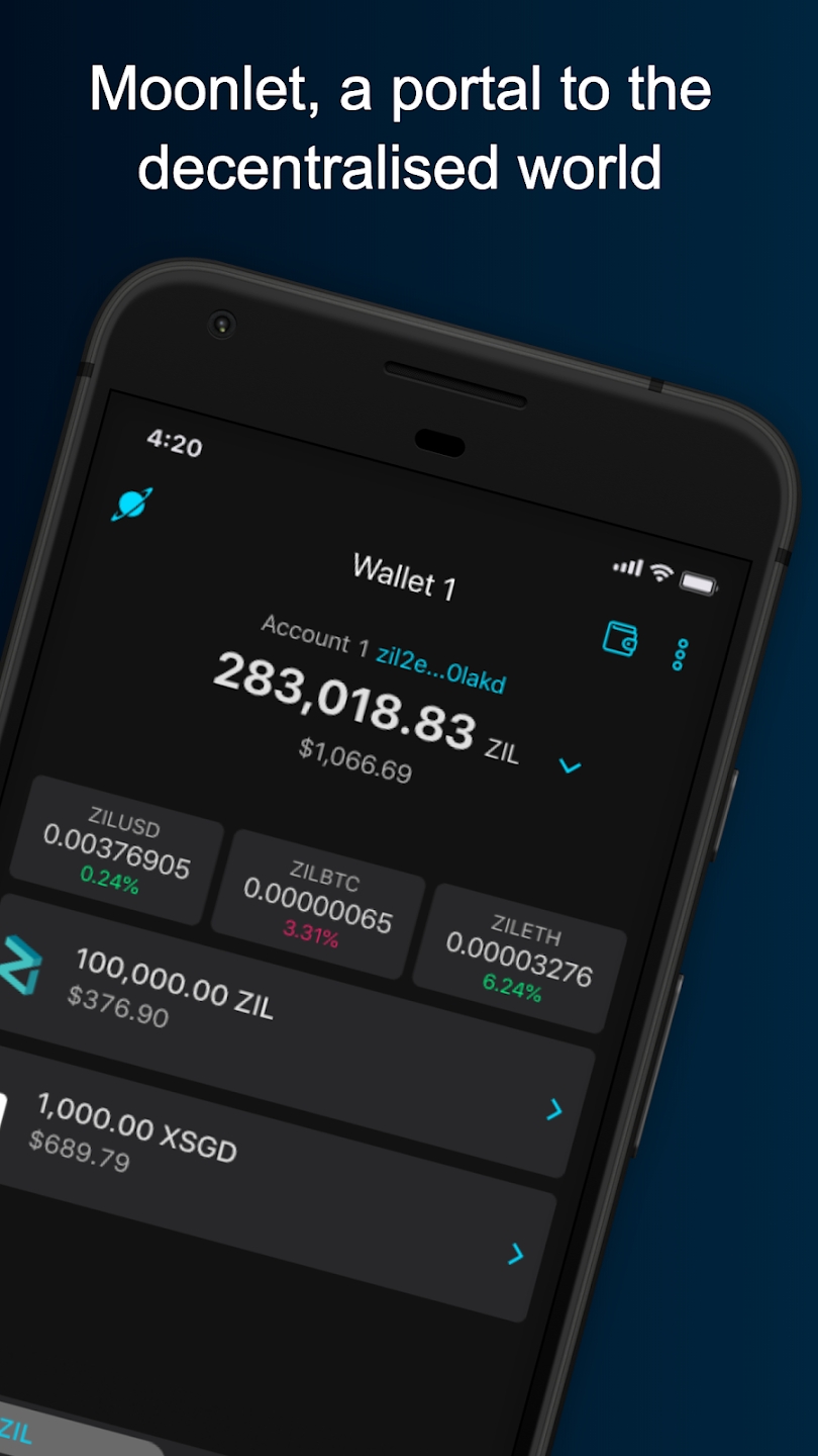 Moonlet Wallet app Download for android   1.5.26 screenshot 3