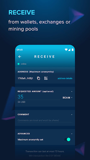 Beam Wallet app Last version