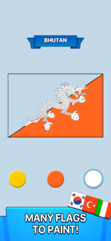 Paint the Flag Mod Apk Unlocked Everything No Ads v2.3.1 screenshot 2