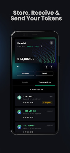 Venom Blockchain Wallet extension apk download