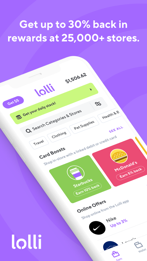 Lolli Earn Cashback & Bitcoin app download latest versionͼƬ1