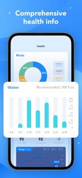 Water Tracker Calorie Counter Mod Apk Premium Unlocked v1.7.8 screenshot 1