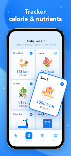 Water Tracker Calorie Counter Mod Apk Premium UnlockedͼƬ1