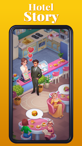 Merge Hotel Empire Mod Apk (Unlimited Money and Gems)ͼƬ1