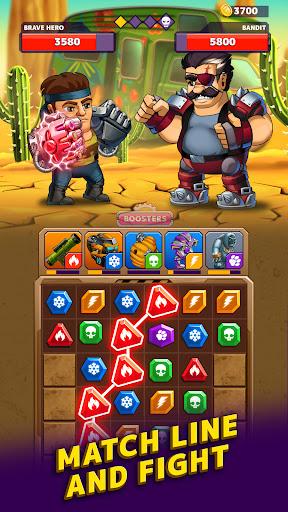 Battle Lines Puzzle Fighter Mod Apk 2.4.0 Unlimited MoneyͼƬ1