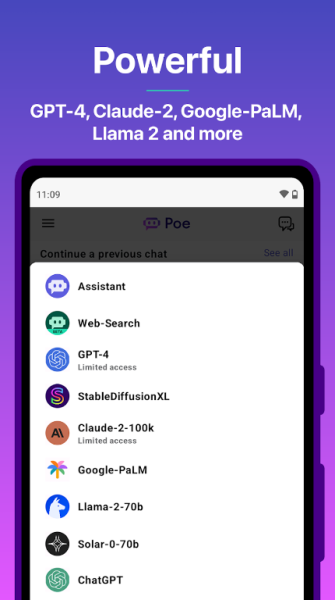 Poe Fast AI Chat Mod Apk a2.37.3 Premium Unlocked Latest Version 