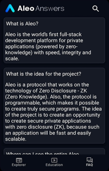 Aleo Mining calculator app latest version v2.0 screenshot 1