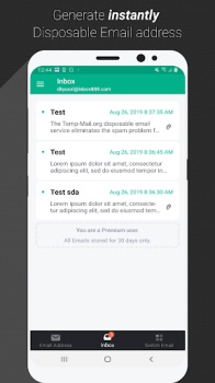 Temp Mail mod apk premium unlocked no ads download v3.40 screenshot 3