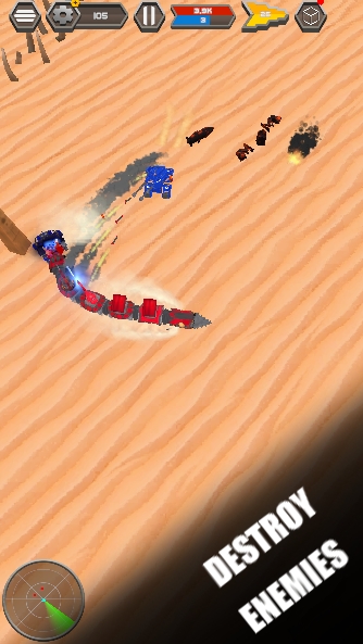 Metal worm Dune snake 3D mod apk unlimited money
