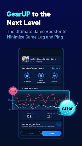 GearUP Game Booster Lower Lag Mod Apk 3.5.0.0131 Premium Unlocked Latest Version