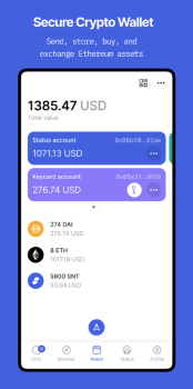 Status Wallet App Download for Phone v1.0 screenshot 1