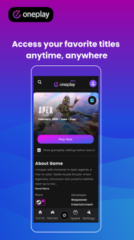 OnePlay Cloud Gaming mod apk latest version v2.9.1 screenshot 1