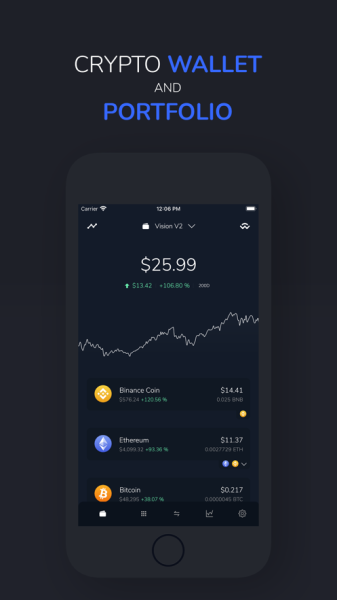Vision Bitcoin Crypto Wallet app download for android