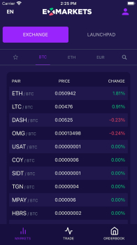 ExMarkets exchange app official Download v0.9.4 screenshot 1