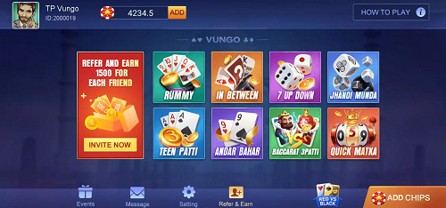 Teen Patti Vungo Mod Apk Old Version Download