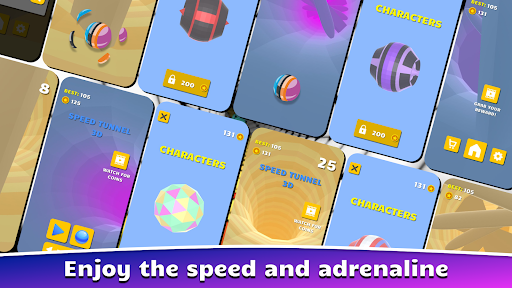 Speed Tunnel 3D Tube Mod Apk Unlimited Money v1.2.2 screenshot 1