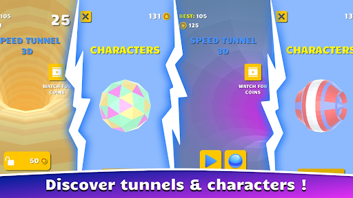 Speed Tunnel 3D Tube Mod Apk Unlimited Money v1.2.2 screenshot 3