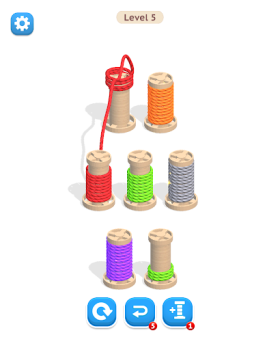 Rope Color Match 3D Mod Apk No Ads v1.0.1 screenshot 2