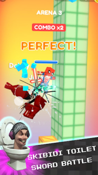 Skibidi Toilet Sword Battle Mod Apk Unlimited Money and Gems v1.0.5 screenshot 1