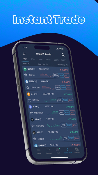 Bitexen exchange app Download for Android