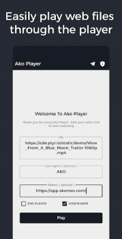 Ako Player Mod Apk Download v2.3 screenshot 2