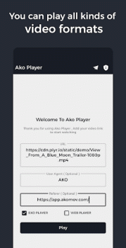 Ako Player Mod Apk Download v2.3 screenshot 1