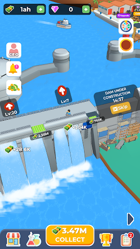 Dam Builder Mod Apk 0.0.8 Unlimited Money and Gems No Ads