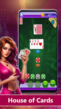 Blackjack House of Cards Apk Download for Android v1.1 screenshot 4