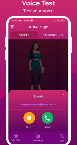 Just4Laugh Voice Changer App Mod Apk Premium Unlocked