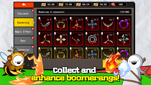 Boomerang RPG mod apk unlimited money and gems v1.0.2 screenshot 5