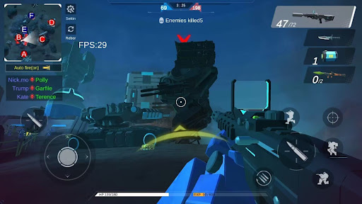 Robot War Warfare PVP Game Mod Apk Unlimited Money v4.0 screenshot 3