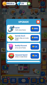 Foodventure Inc Mod Apk Unlimited Money and Gems v00.01.68 screenshot 3