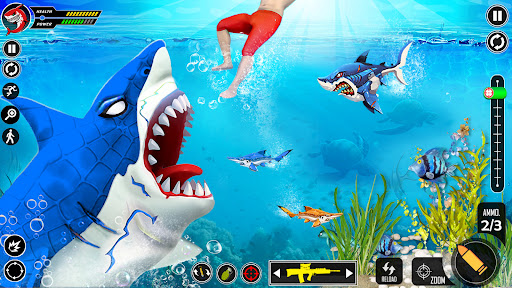 Shark Attack FPS Sniper Game mod apk no ads v1.0.45 screenshot 2